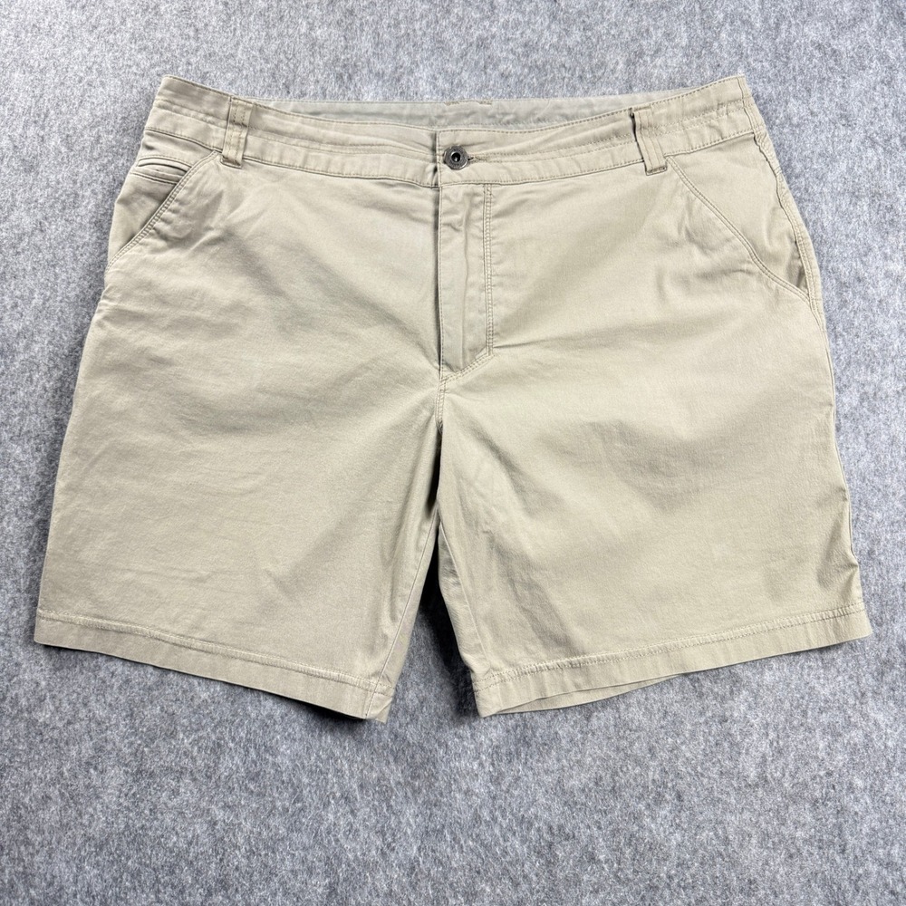 Kuhl Shorts Mens 38 Tan Cargo Hiking Outdoor Camping Flat Front Stretch Pockets
